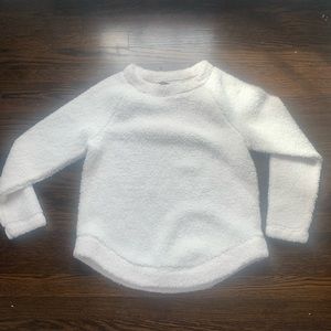 White Sherpa pullover